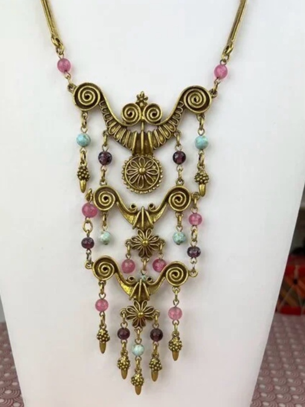 RARE GOLDETTE ETRUSCAN REVIVAL NECKLACE!! - Picture 15 of 16